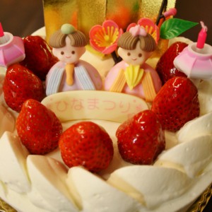 2015ひな祭りケーキ